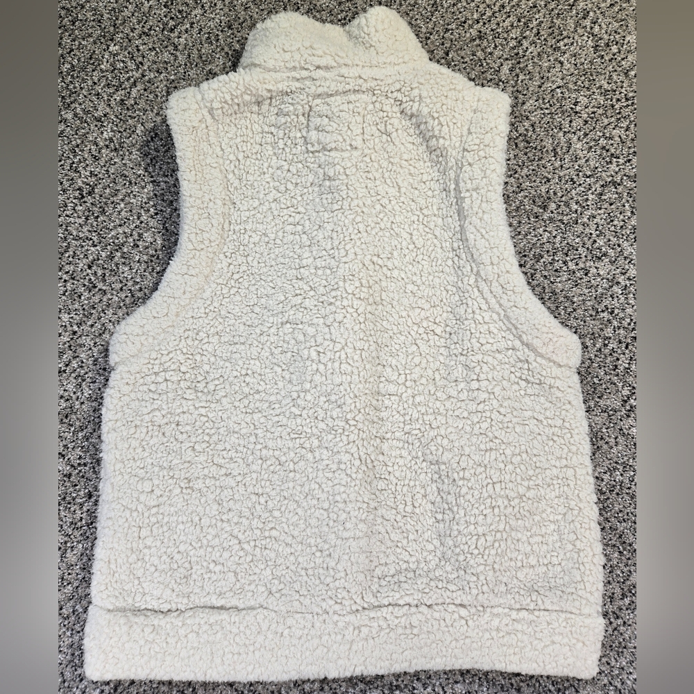 Bluenotes Off White Sherpa Vest Size Small Womens GUC - Picture 6 of 10